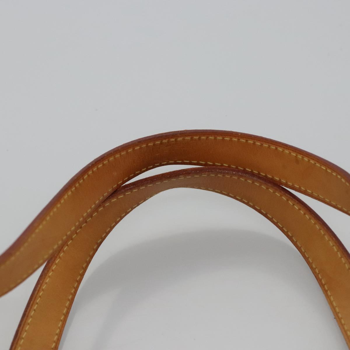 LOUIS VUITTON Monogram Vernis Houston Hand Bag Beige M91004 LV Auth BA742