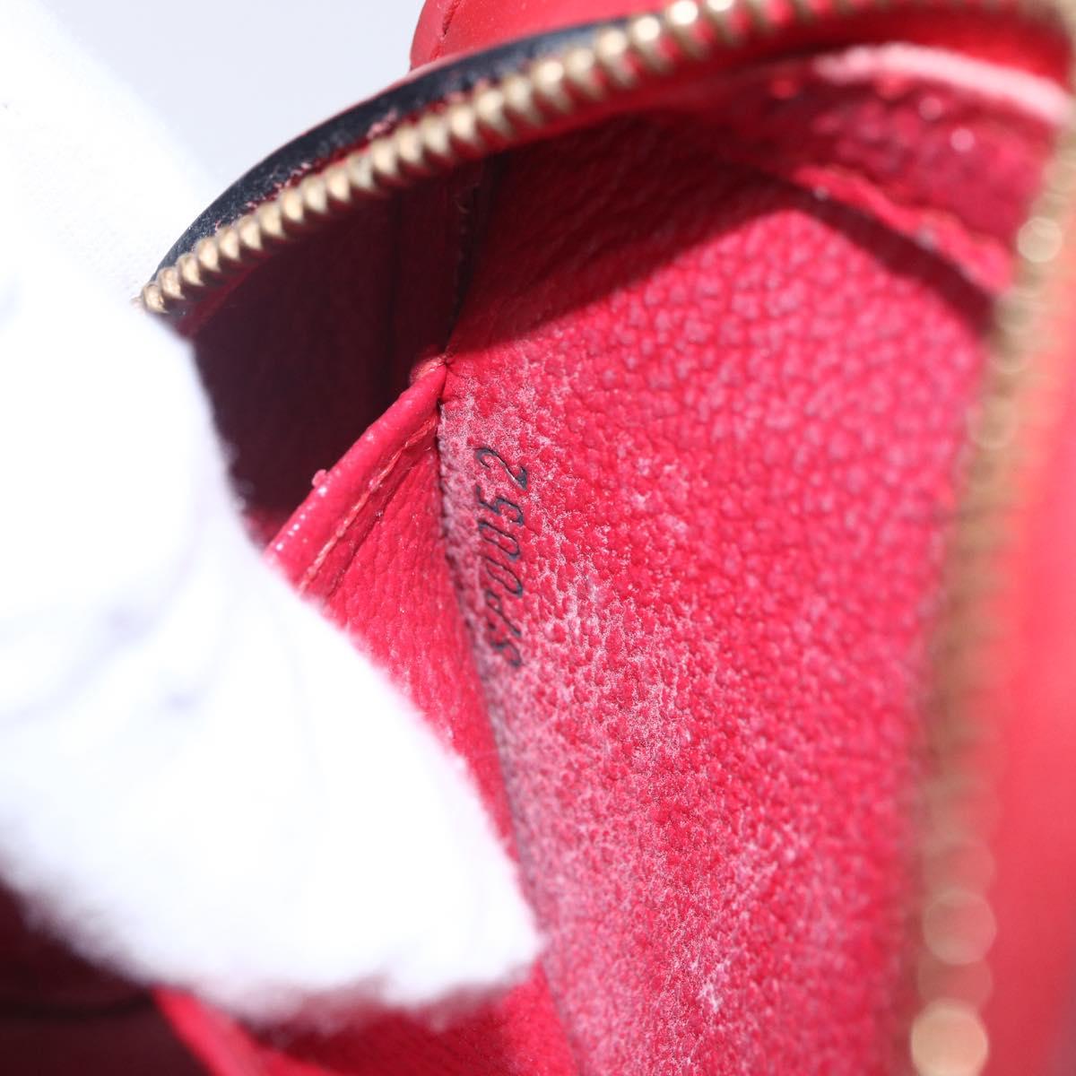 LOUIS VUITTON Epi Dauphine PM Pouch Castilian Red M48447 LV Auth BA7421