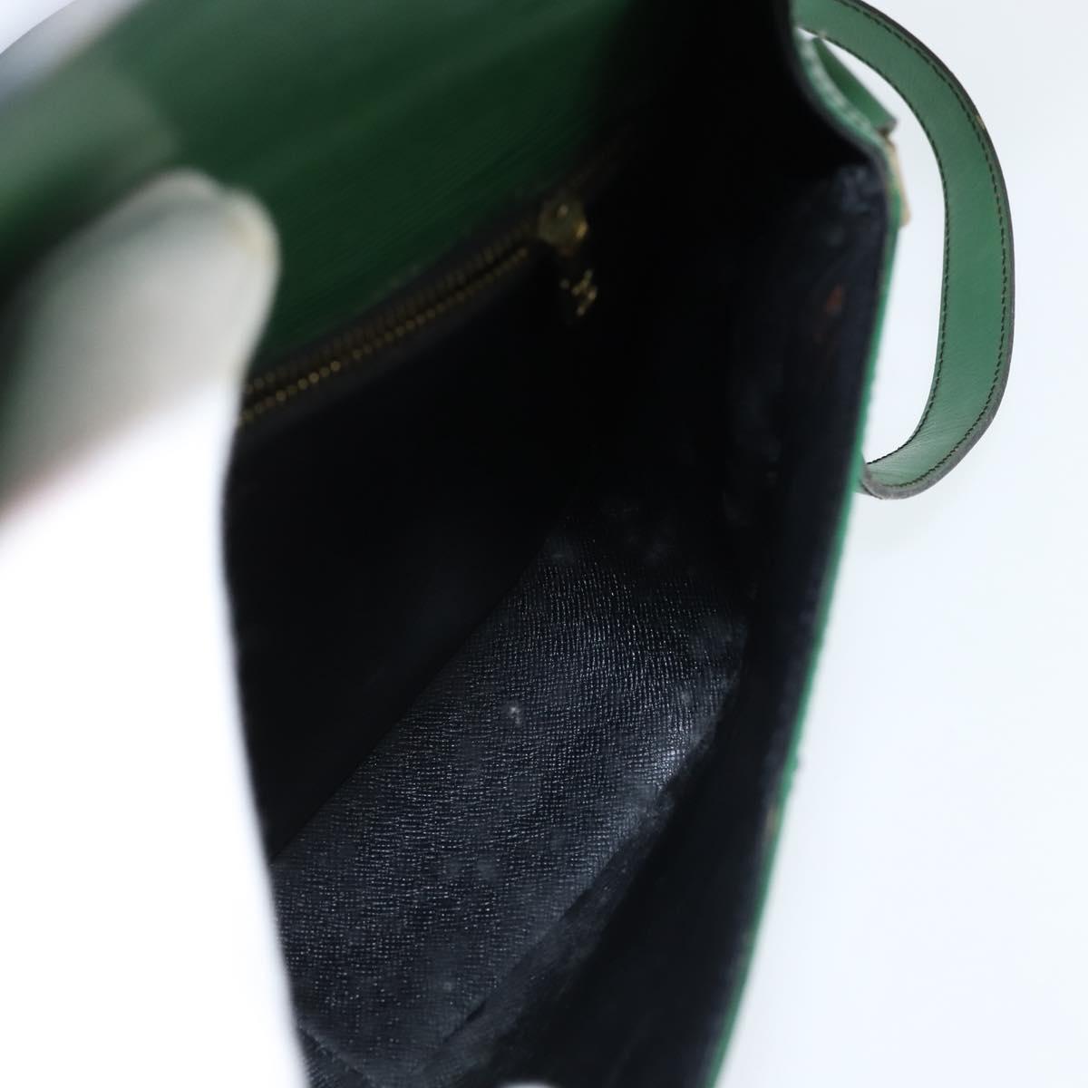 LOUIS VUITTON Epi Saint Cloud GM Shoulder Bag Green M52194 LV Auth BA7423