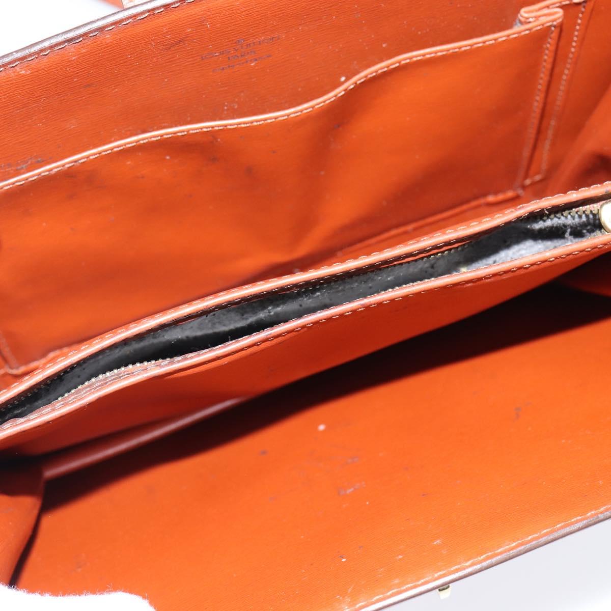 LOUIS VUITTON Epi Capuchin Shoulder Bag Brown M52343 LV Auth BA7425