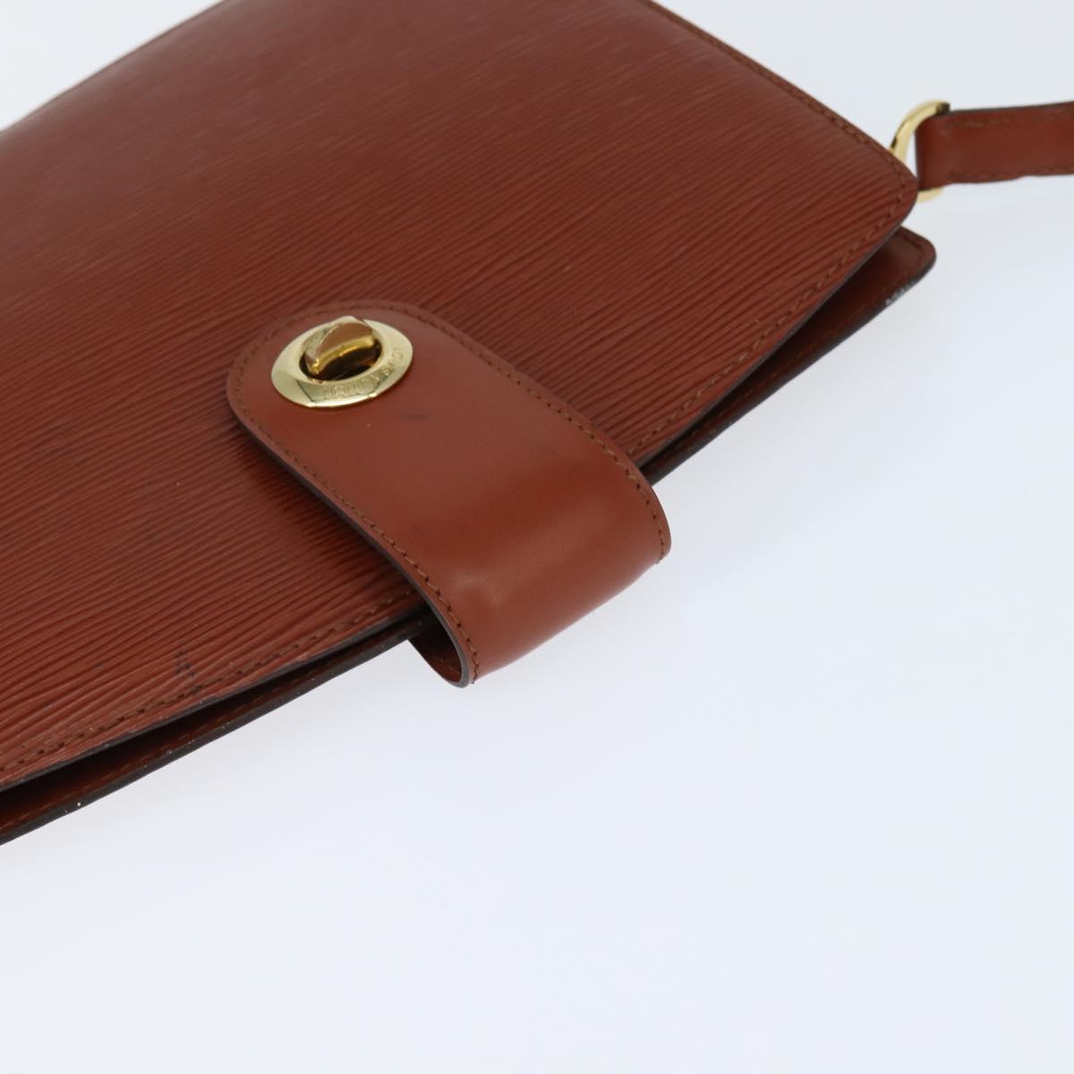 LOUIS VUITTON Epi Capuchin Shoulder Bag Brown M52343 LV Auth BA7425