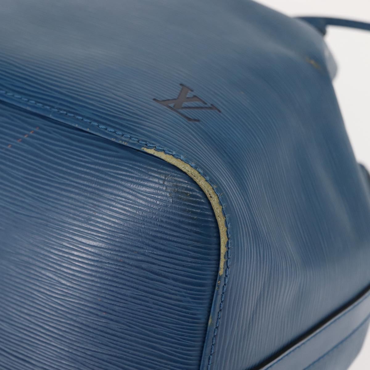 LOUIS VUITTON Epi Petit Noe Shoulder Bag Blue M44105 LV Auth BA7430