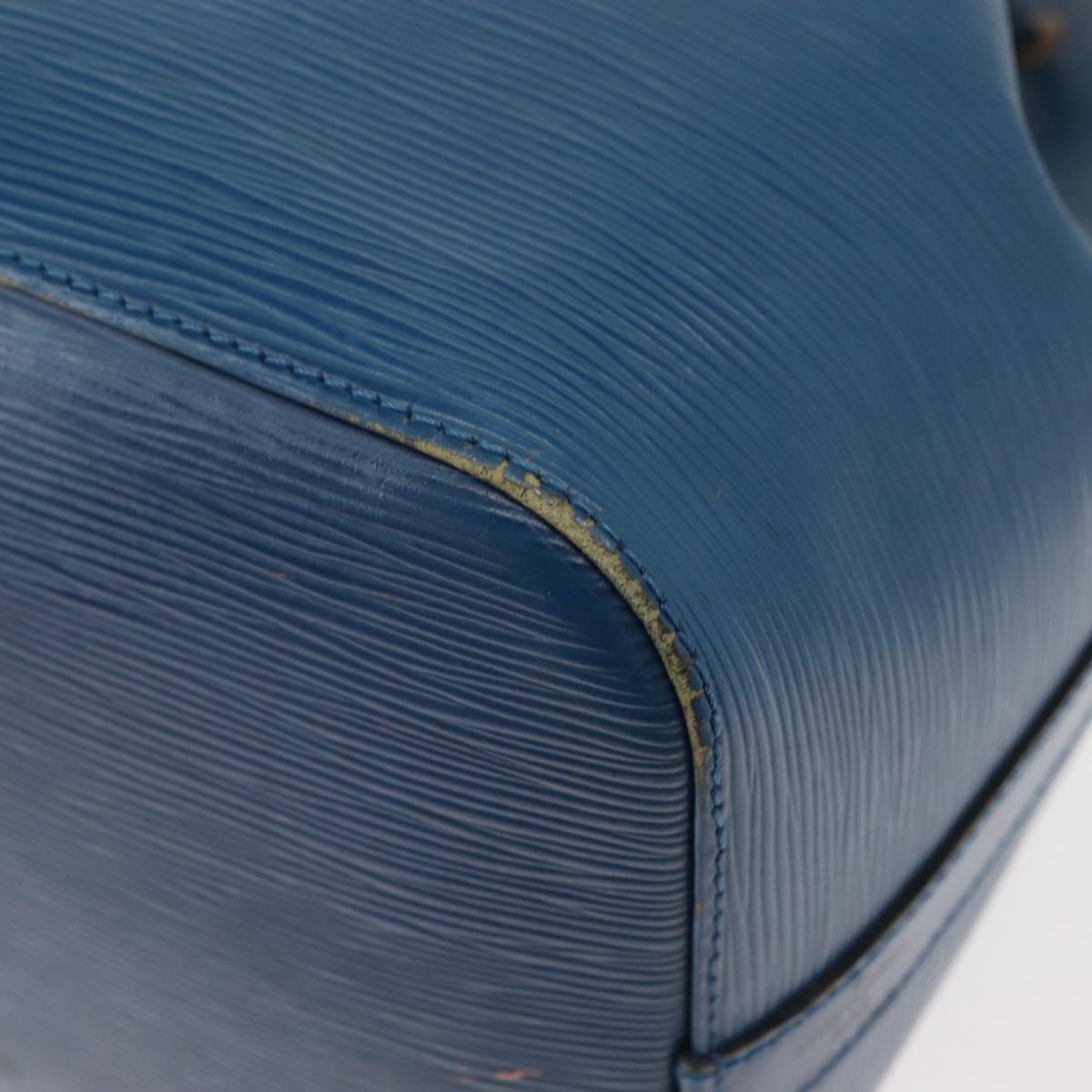 LOUIS VUITTON Epi Petit Noe Shoulder Bag Blue M44105 LV Auth BA7430