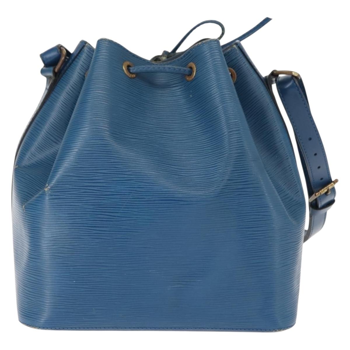 LOUIS VUITTON Epi Petit Noe Shoulder Bag Blue M44105 LV Auth BA7430