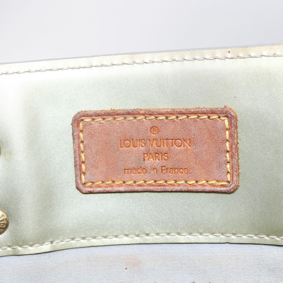 LOUIS VUITTON Monogram Vernis Reade MM Hand Bag Gris M91142 LV Auth BA7439
