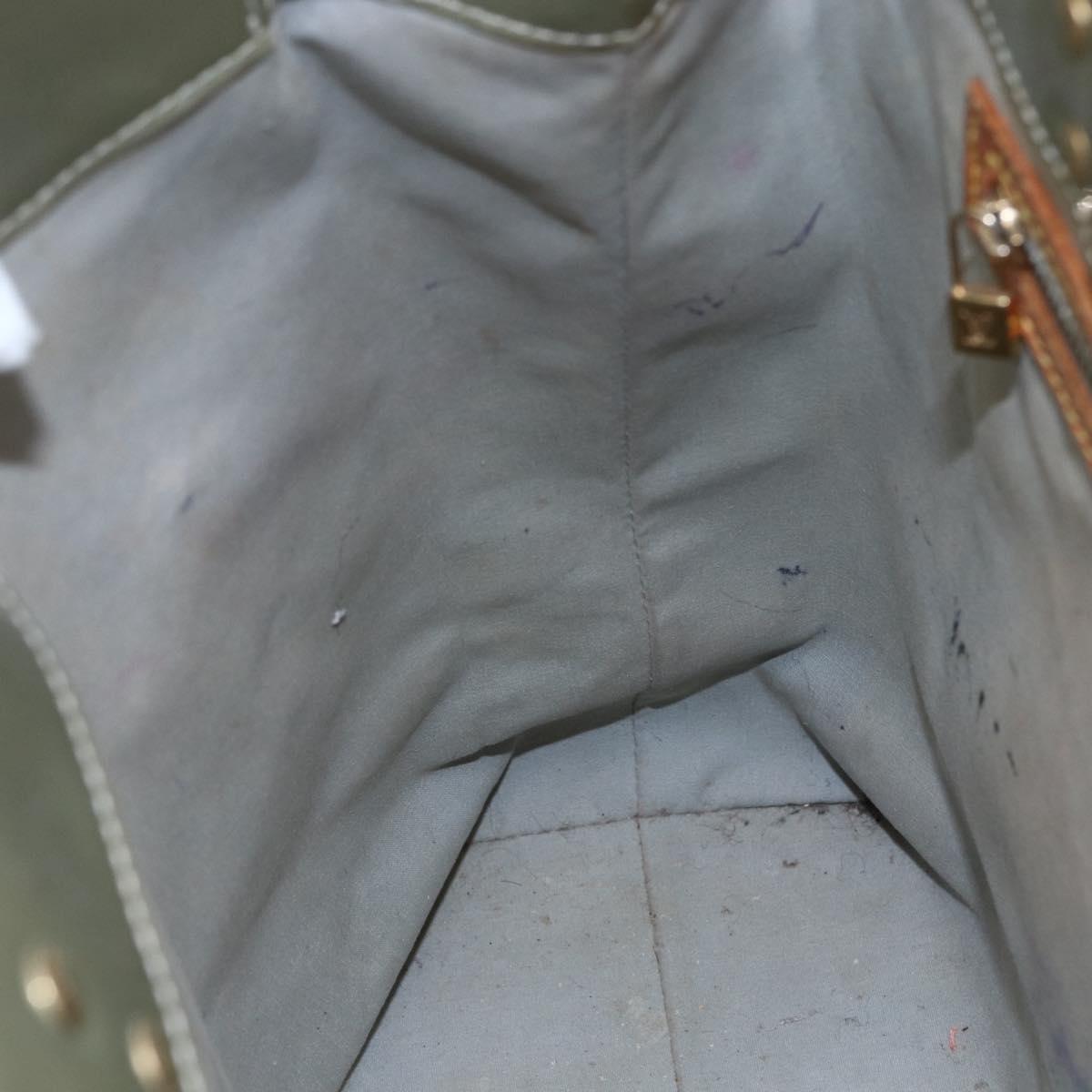 LOUIS VUITTON Monogram Vernis Reade MM Hand Bag Gris M91142 LV Auth BA7439