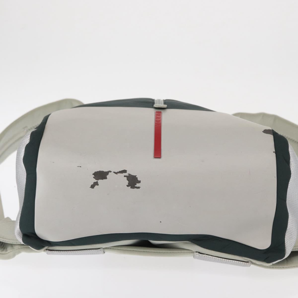 PRADA Sports Backpack Nylon Gray Auth BA7498