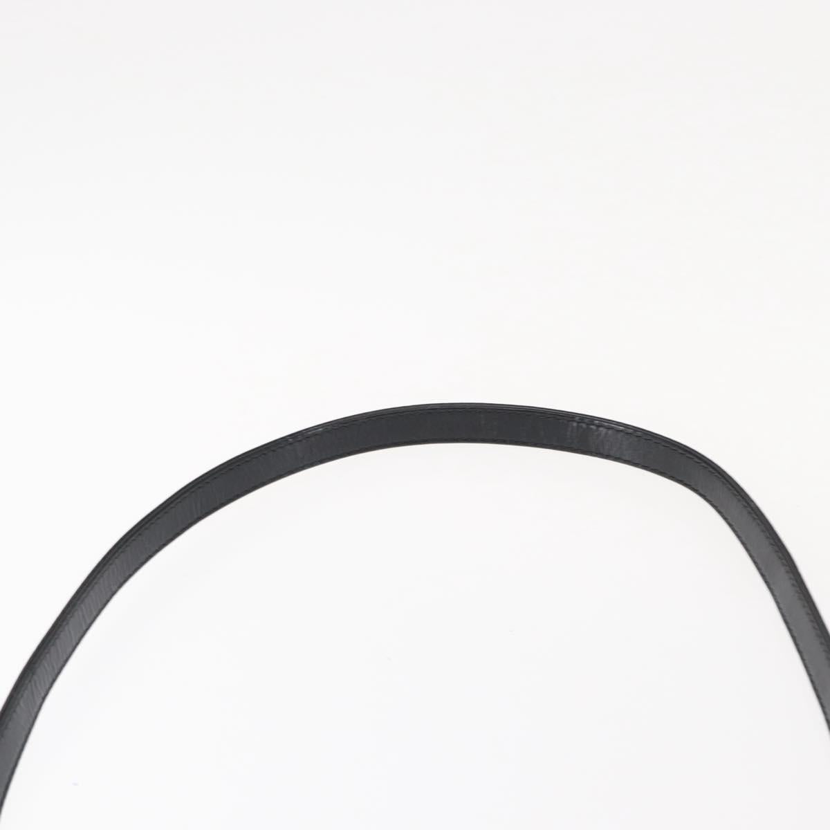 Christian Dior Canage Hand Bag Enamel 2way Black Silver Auth BA7509