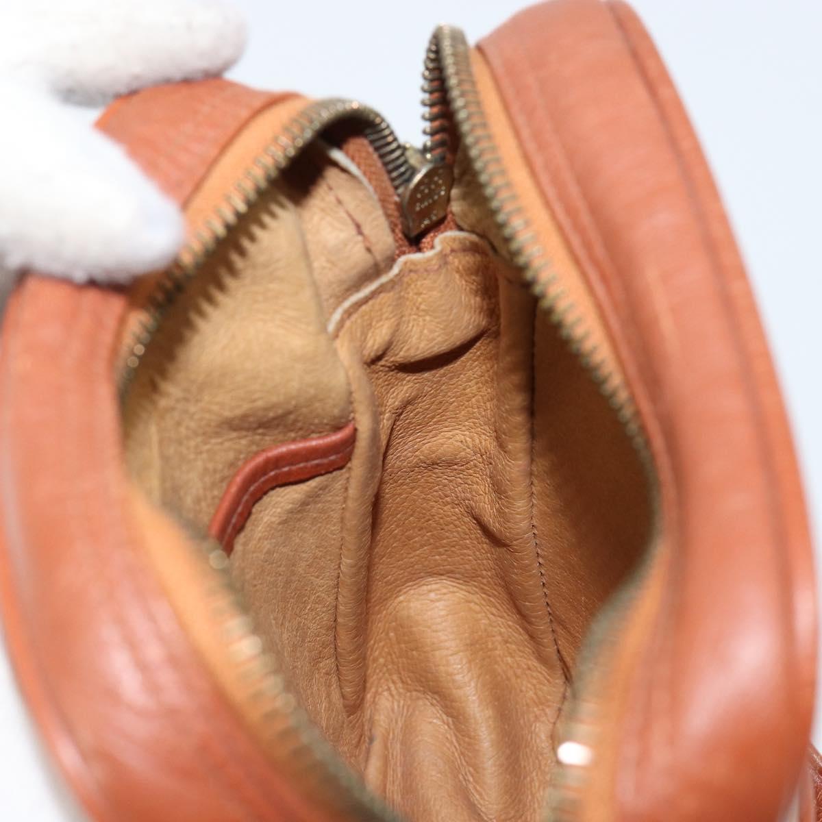 MCM Logogram Vicetos Shoulder Bag PVC Leather Brown Gold Auth BA7515