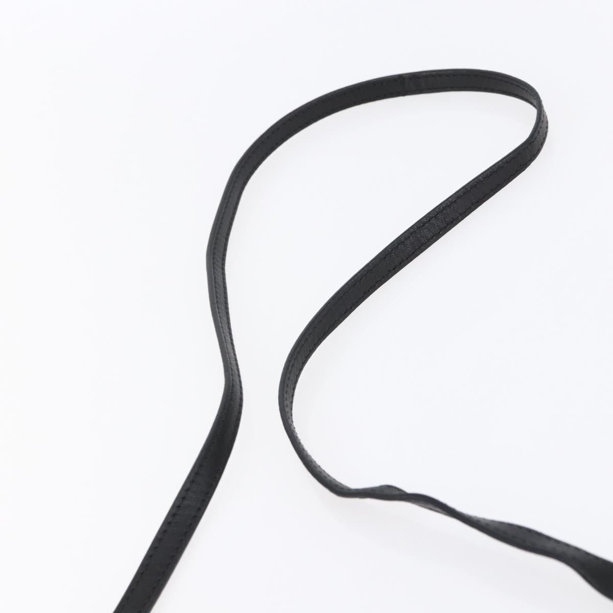 Jimmy Choo Studs Hand Bag Leather 2way Black Silver Auth BA7517