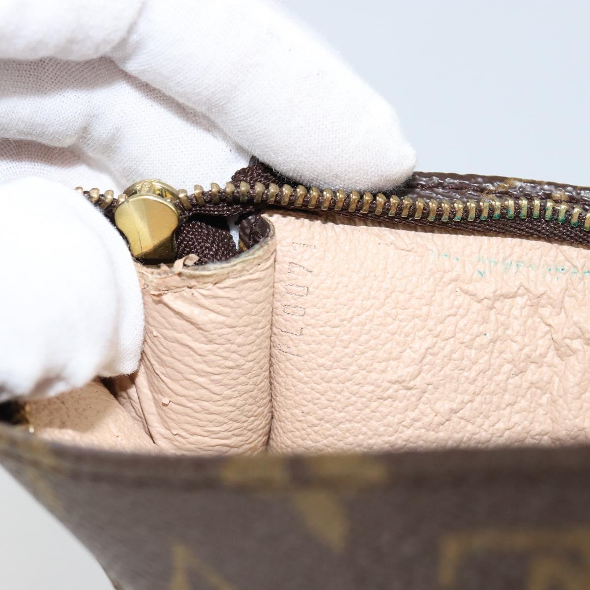 LOUIS VUITTON Monogram Bucket PM Accessory Pouch LV Auth BA7528