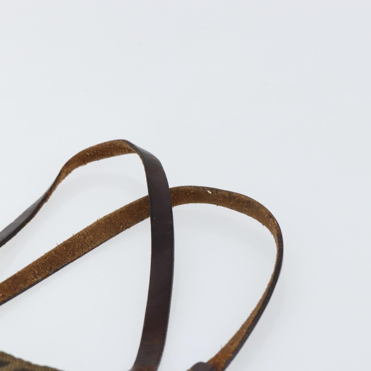 FENDI Zucca Canvas Hand Bag Black Brown Auth BA7544