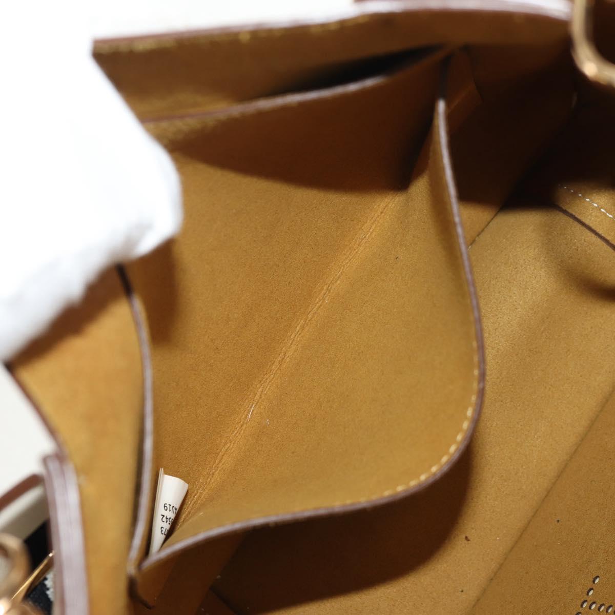 Stella MacCartney Shoulder Bag Leather Beige gold Auth BA7552