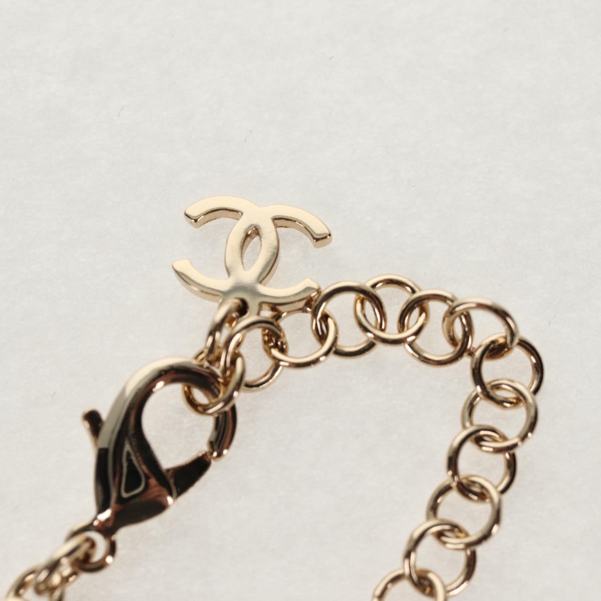 CHANEL Heart Necklace metal Silver CC Auth BA7561SAM