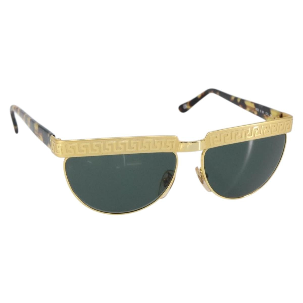 Gianni Versace Sunglasses plastic Gold Auth BA7566