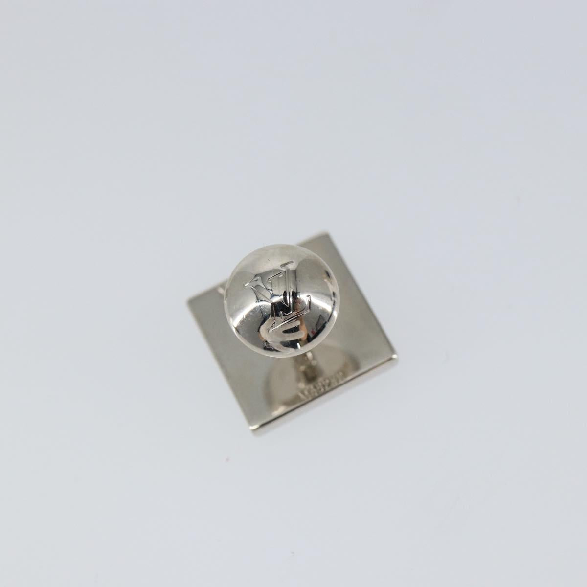LOUIS VUITTON Bouton De Manchette Stratos Cuffs metal Silver M68252 Auth BA7567
