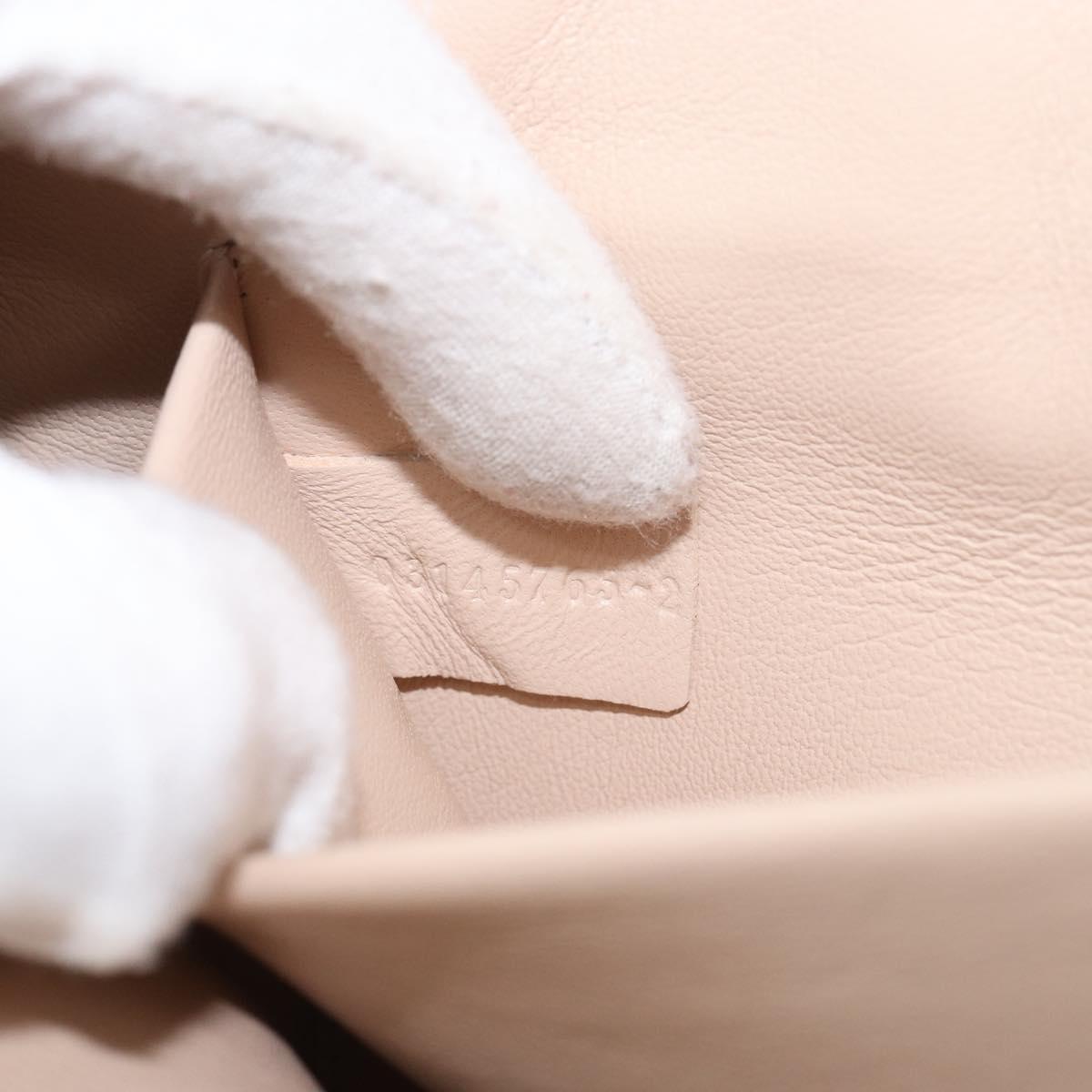 Chloe Shoulder Bag Leather Black Gold Auth BA7568