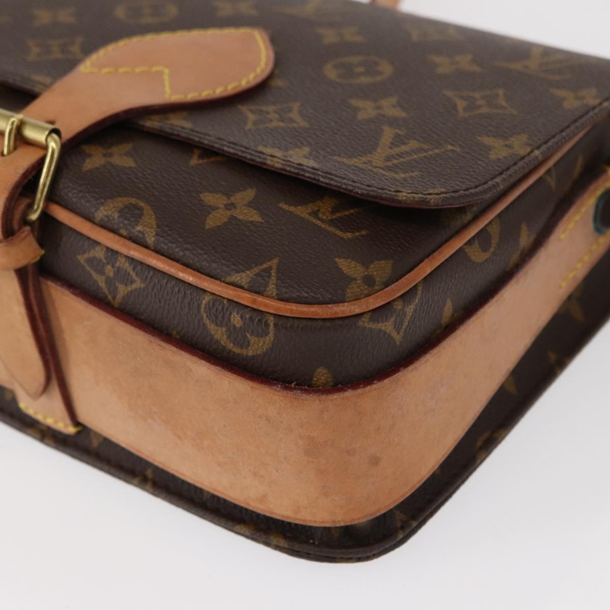 LOUIS VUITTON Monogram Cartouchiere MM Shoulder Bag M51253 LV Auth BA7584