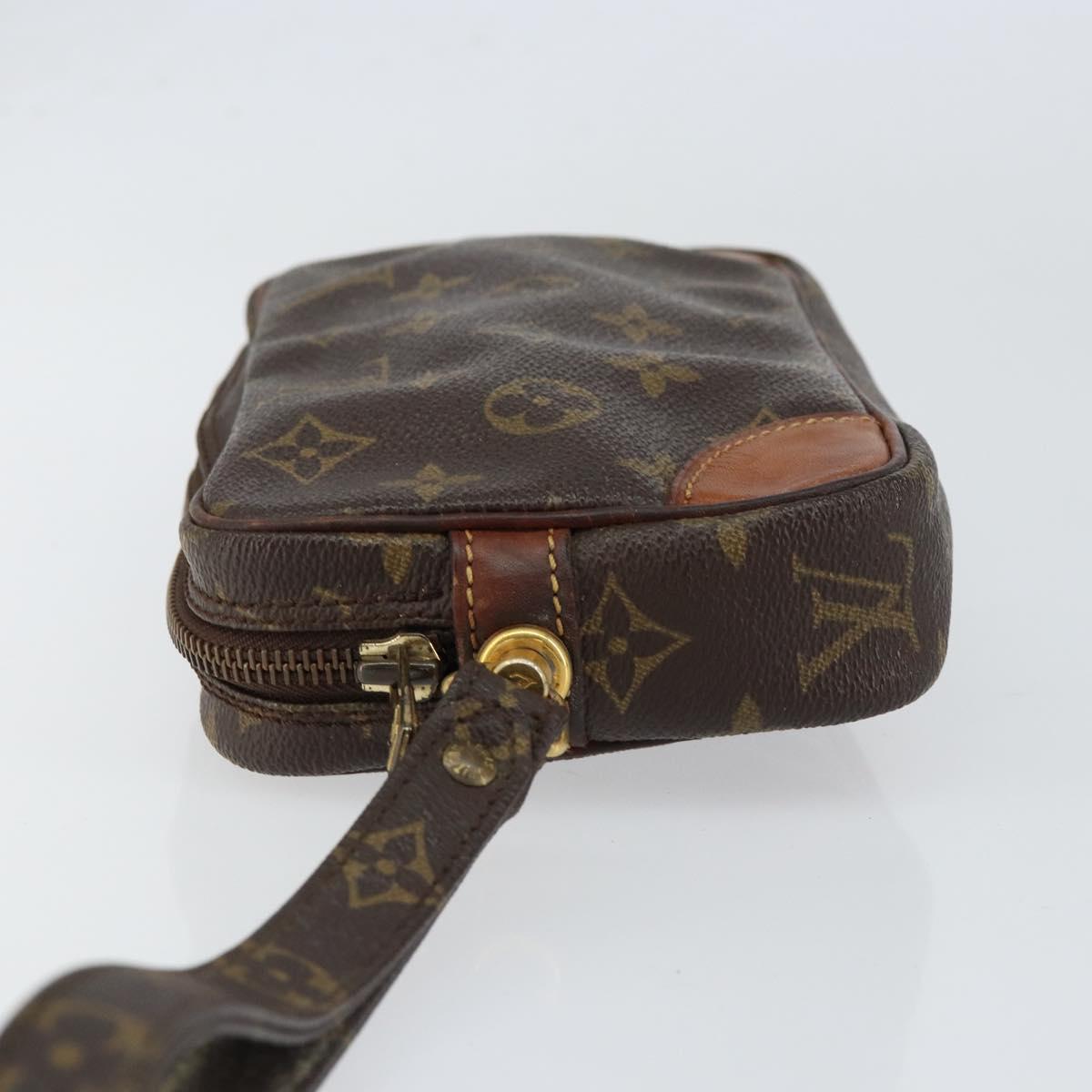 LOUIS VUITTON Monogram Marly Dragonne PM Clutch Bag M51827 LV Auth BA7586