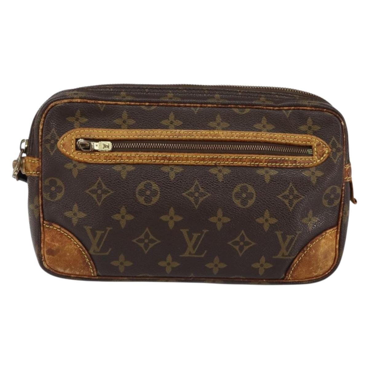 LOUIS VUITTON Monogram Marly Dragonne GM Clutch Bag M51825 LV Auth BA7587