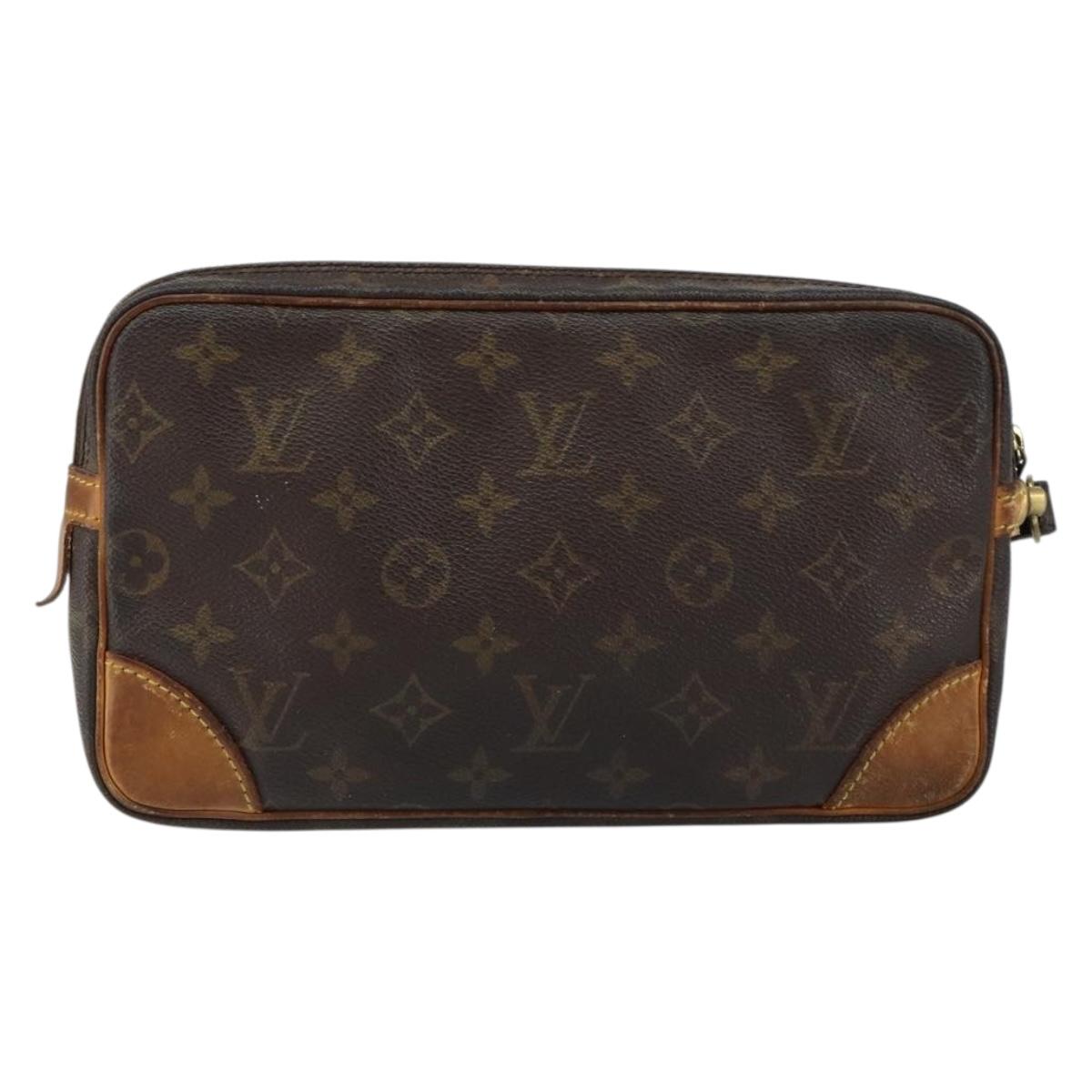 LOUIS VUITTON Monogram Marly Dragonne GM Clutch Bag M51825 LV Auth BA7594