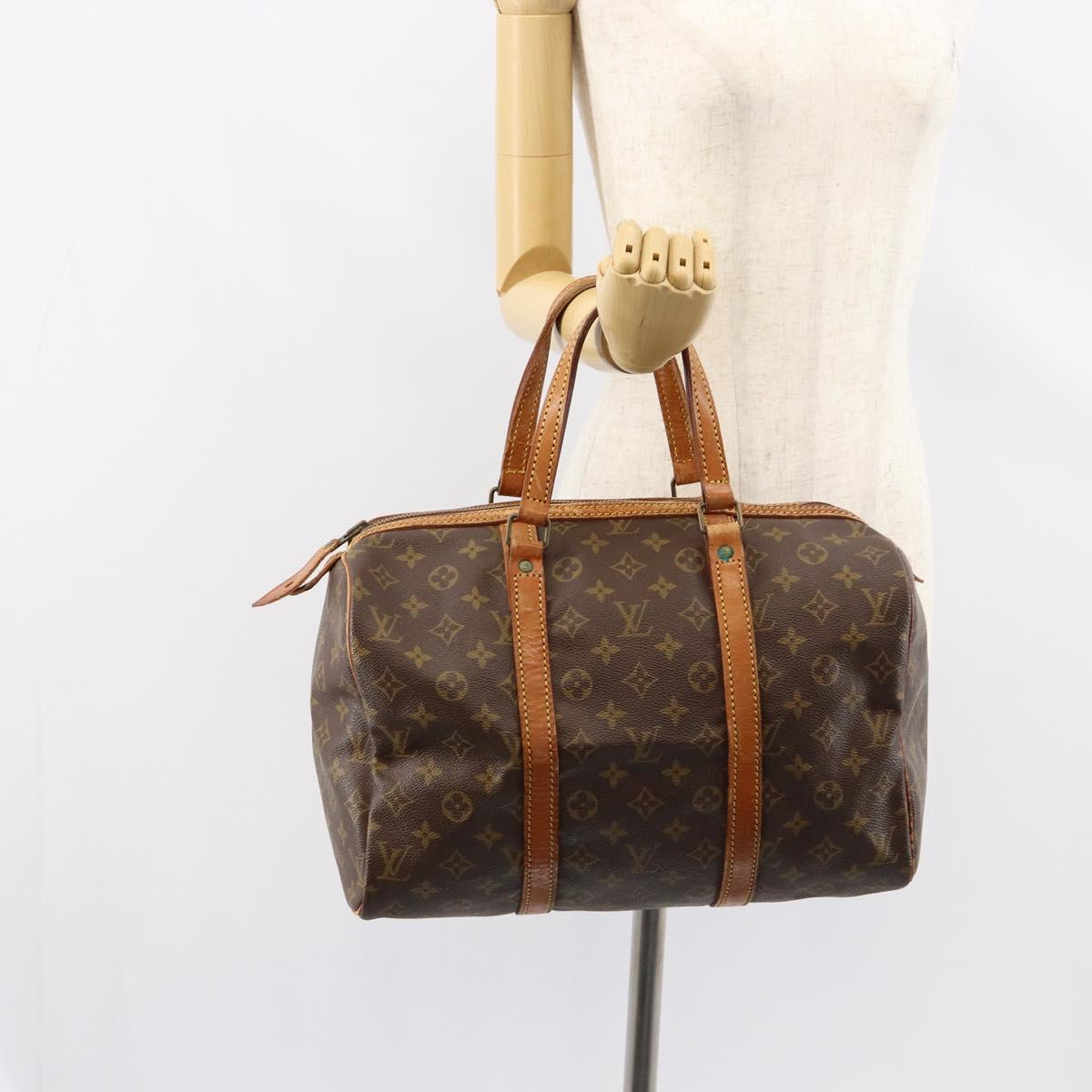 LOUIS VUITTON Monogram Sac Souple 35 Boston Bag M41626 LV Auth BA7611