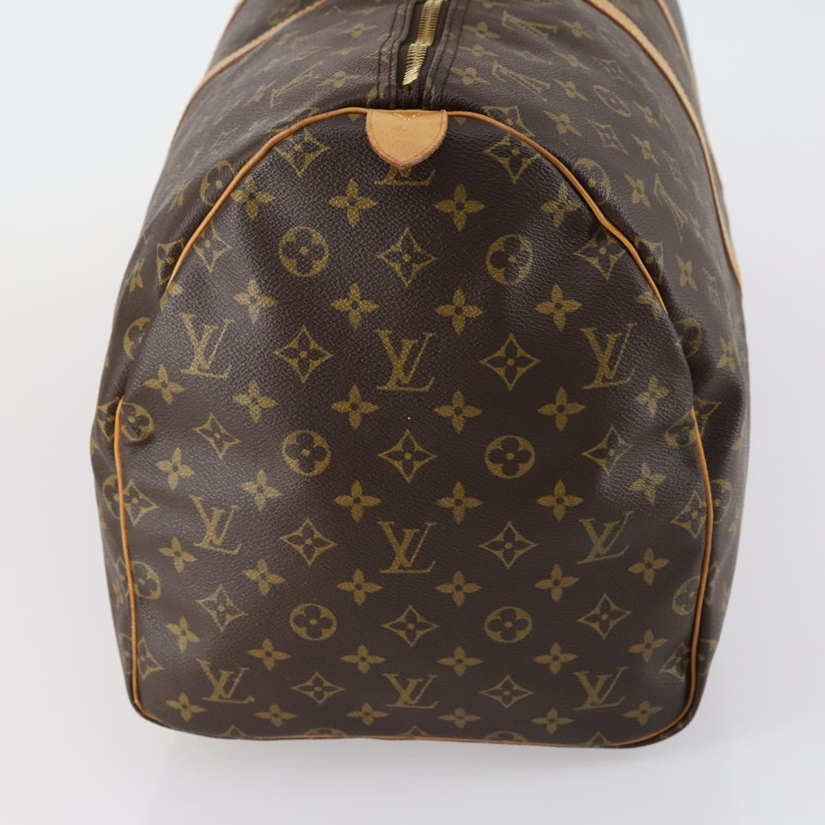 LOUIS VUITTON Monogram Keepall 55 Boston Bag M41424 LV Auth BA7612