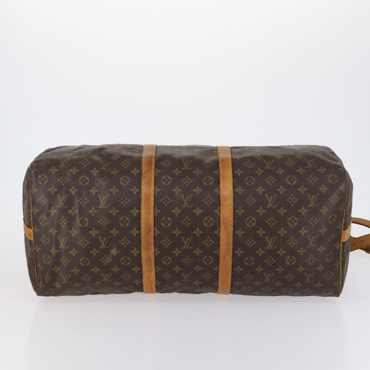 LOUIS VUITTON Monogram Keepall Bandouliere 60 Boston Bag M41412 LV Auth BA7613