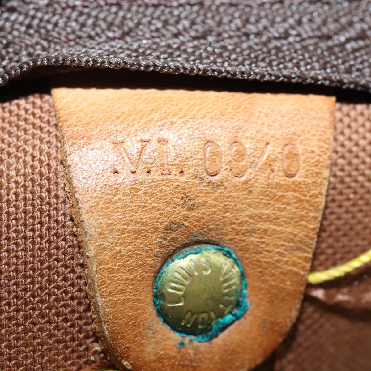 LOUIS VUITTON Monogram Keepall Bandouliere 60 Boston Bag M41412 LV Auth BA7613