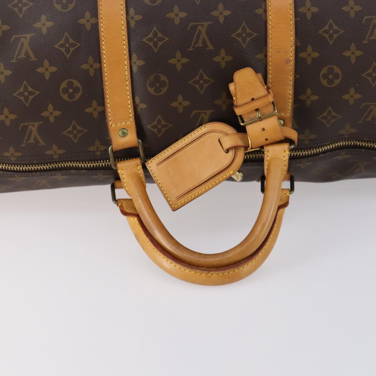 LOUIS VUITTON Monogram Keepall 60 Boston Bag M41422 LV Auth BA7615