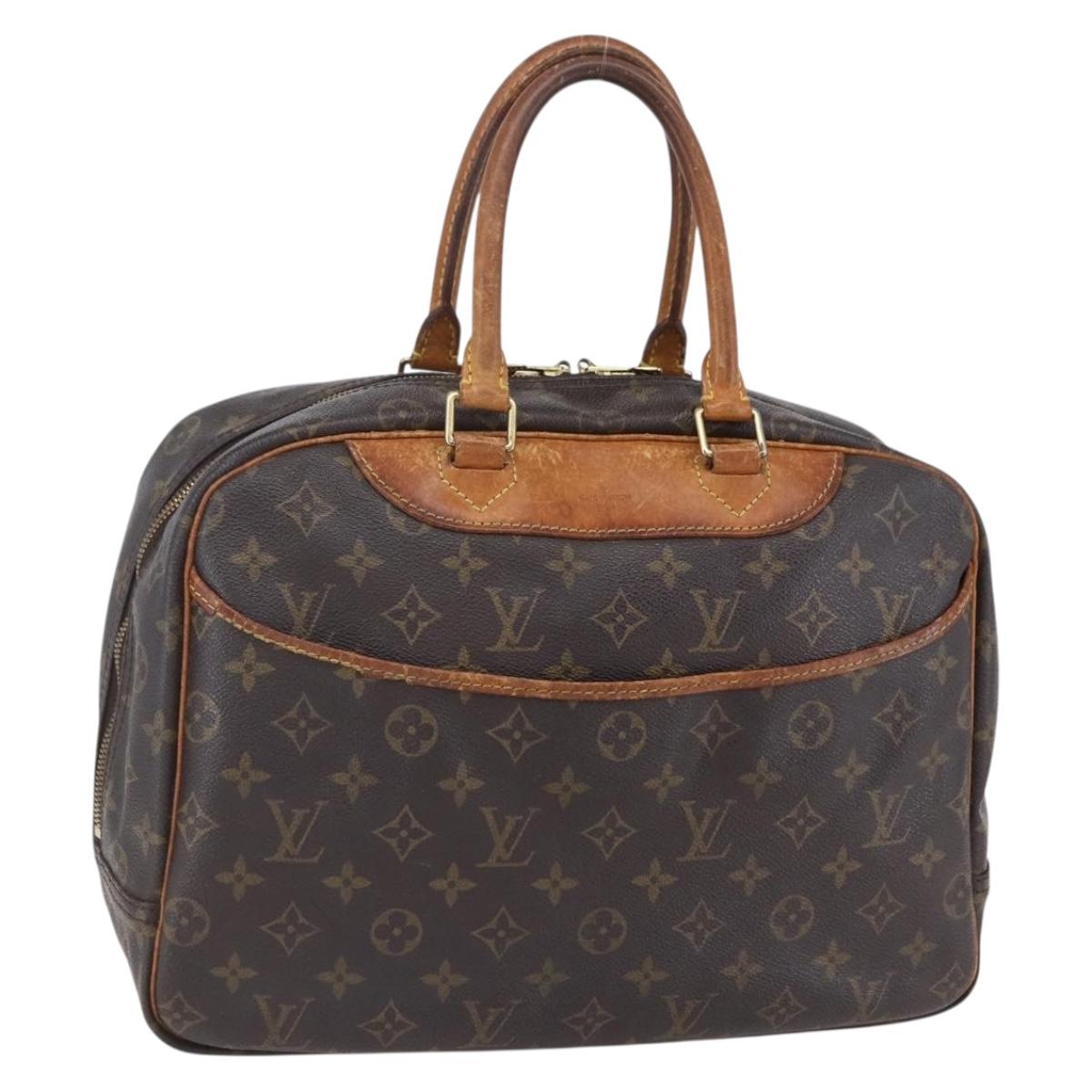 LOUIS VUITTON Monogram Deauville Hand Bag M47270 LV Auth BA7617