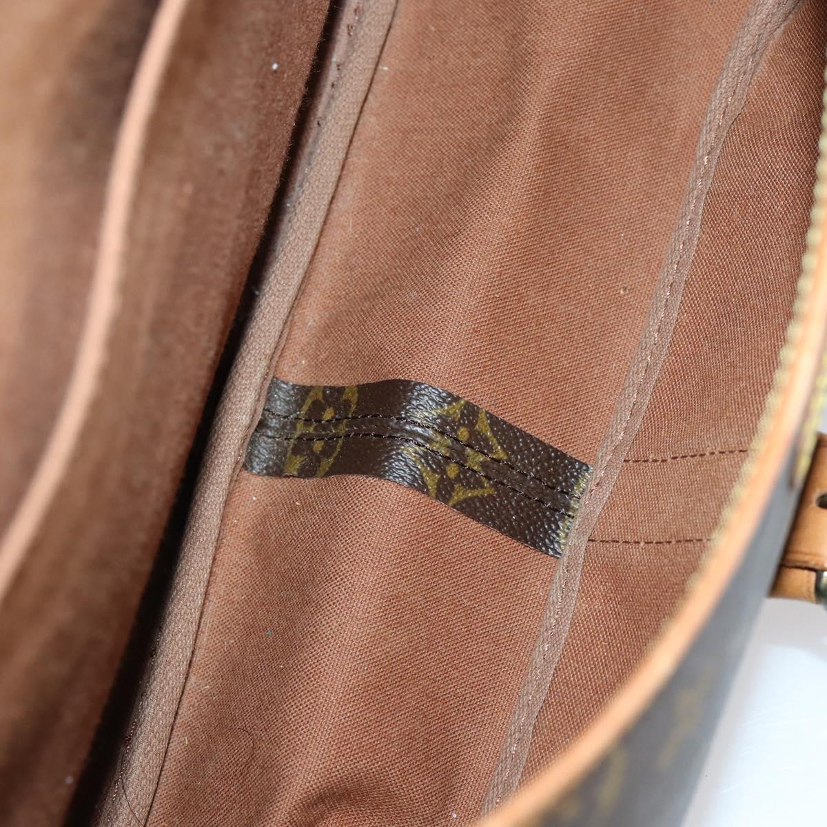 LOUIS VUITTON Monogram Saumur 35 Shoulder Bag M42254 LV Auth BA7620