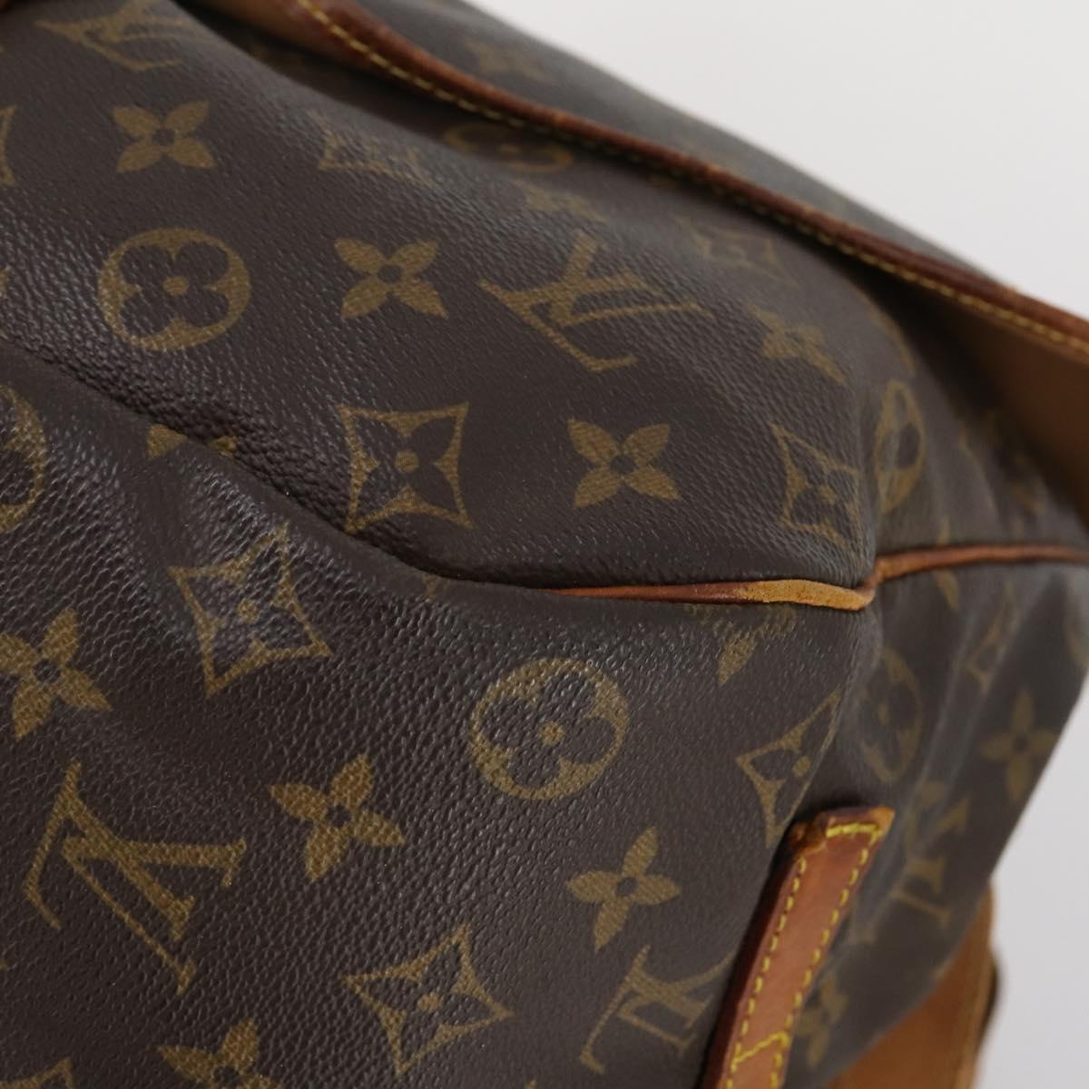 LOUIS VUITTON Monogram Saumur 35 Shoulder Bag M42254 LV Auth BA7622