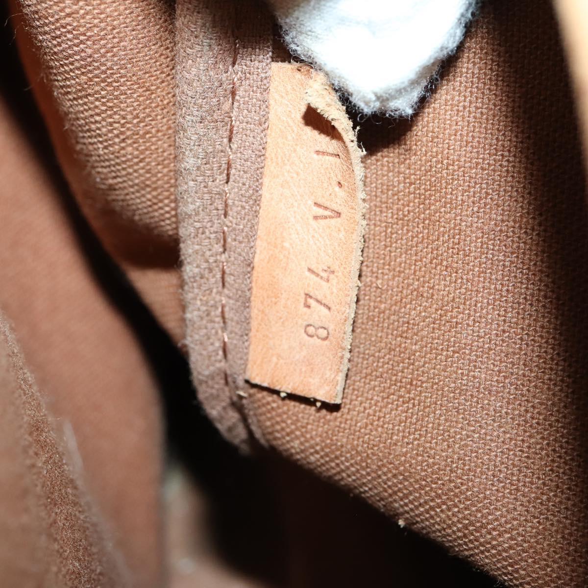 LOUIS VUITTON Monogram Saumur 35 Shoulder Bag M42254 LV Auth BA7622