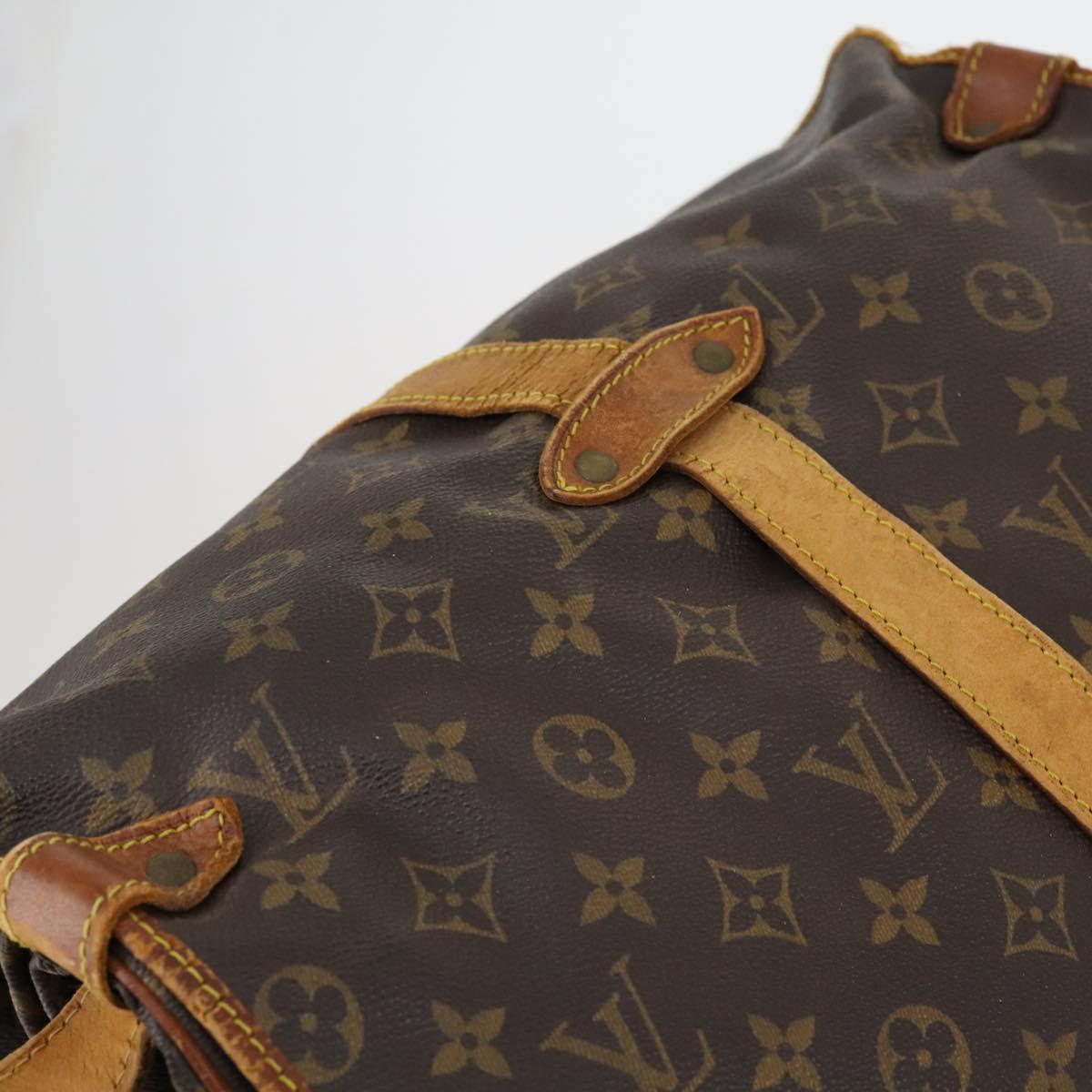 LOUIS VUITTON Monogram Saumur 35 Shoulder Bag M42254 LV Auth BA7622