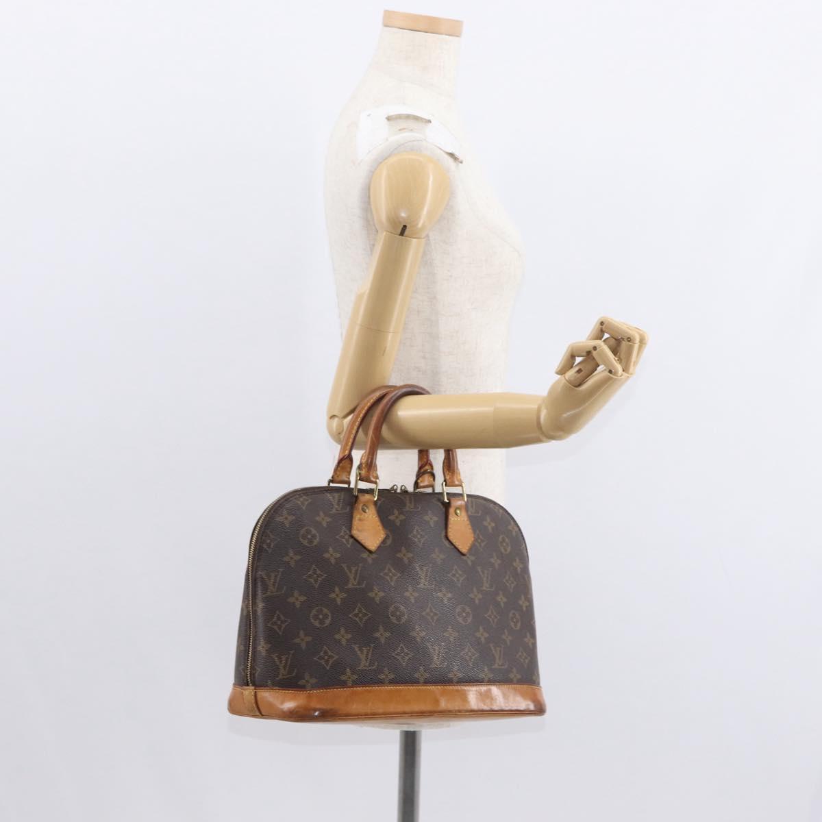 LOUIS VUITTON Monogram Alma Hand Bag M51130 LV Auth BA7630