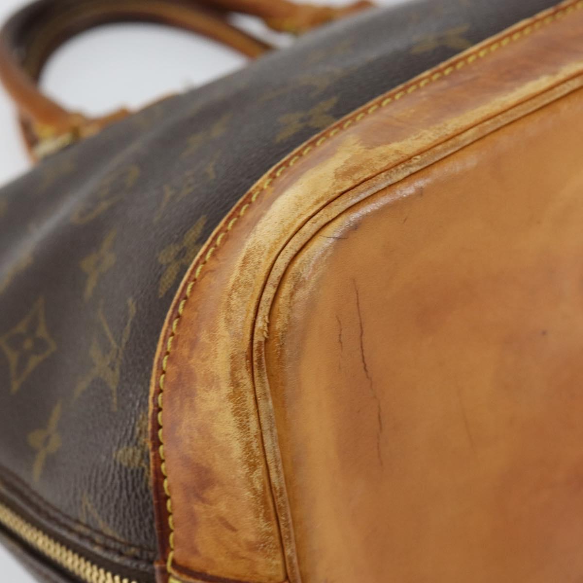 LOUIS VUITTON Monogram Alma Hand Bag M51130 LV Auth BA7632