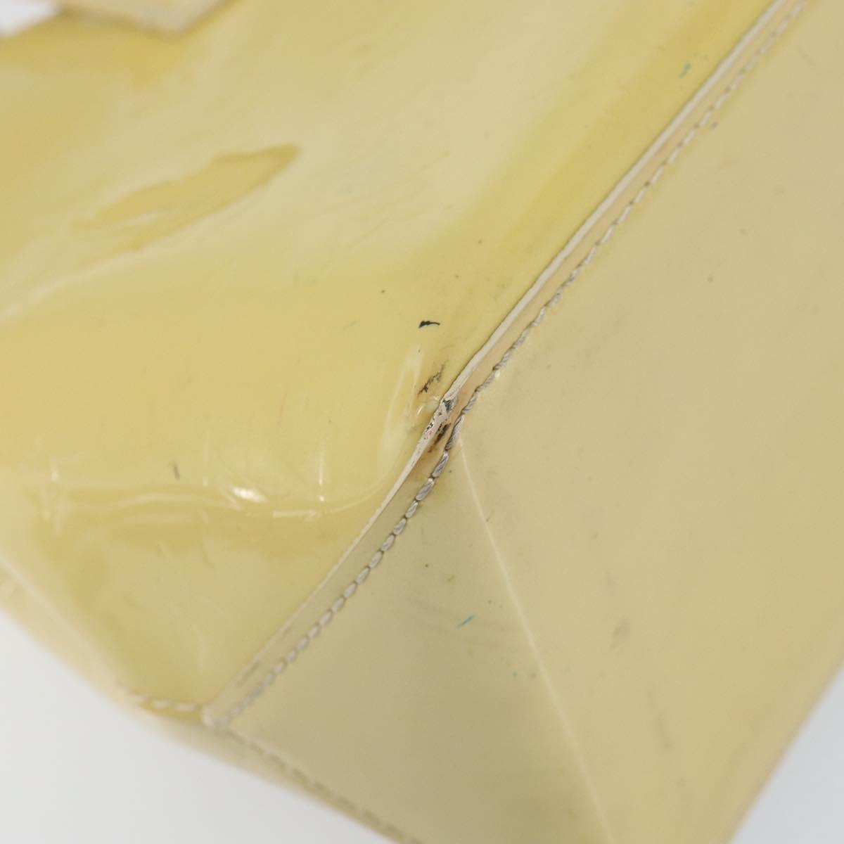 LOUIS VUITTON Monogram Vernis Wilshire PM Hand Bag Broncorail M91452 Auth BA7648