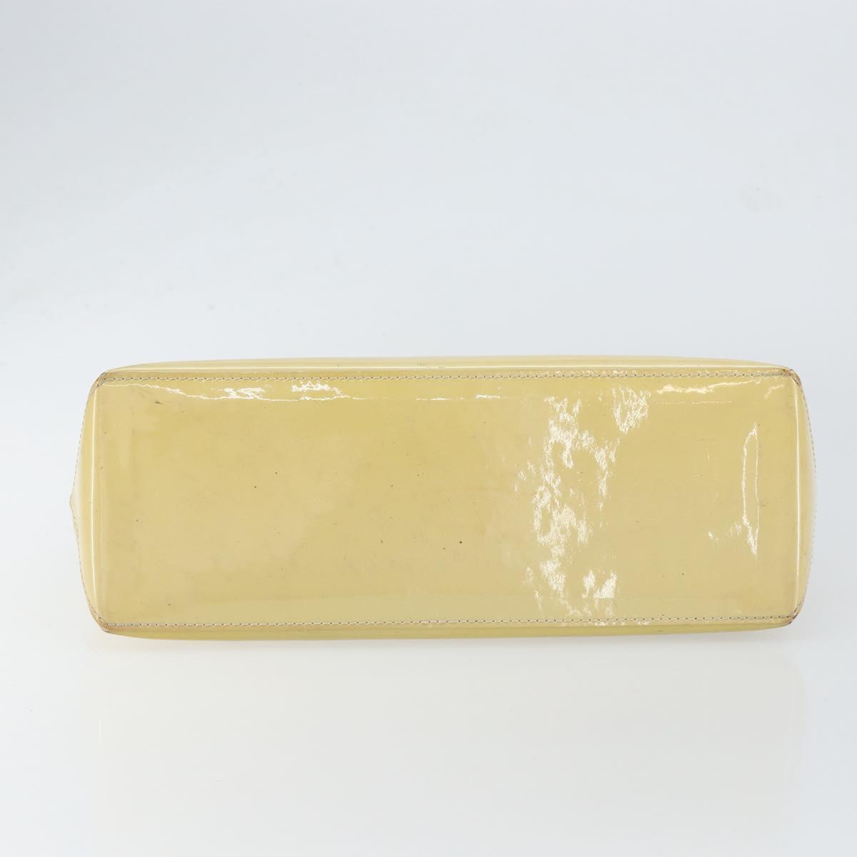 LOUIS VUITTON Monogram Vernis Wilshire PM Hand Bag Broncorail M91452 Auth BA7648