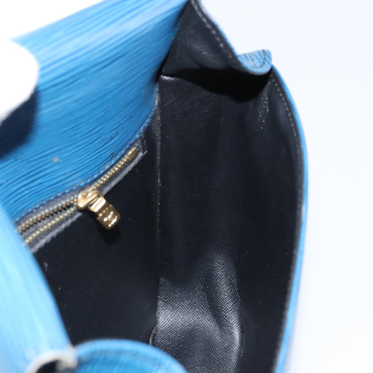 LOUIS VUITTON Epi Saint Cloud GM Shoulder Bag Toledo Blue M52195 LV Auth BA7651