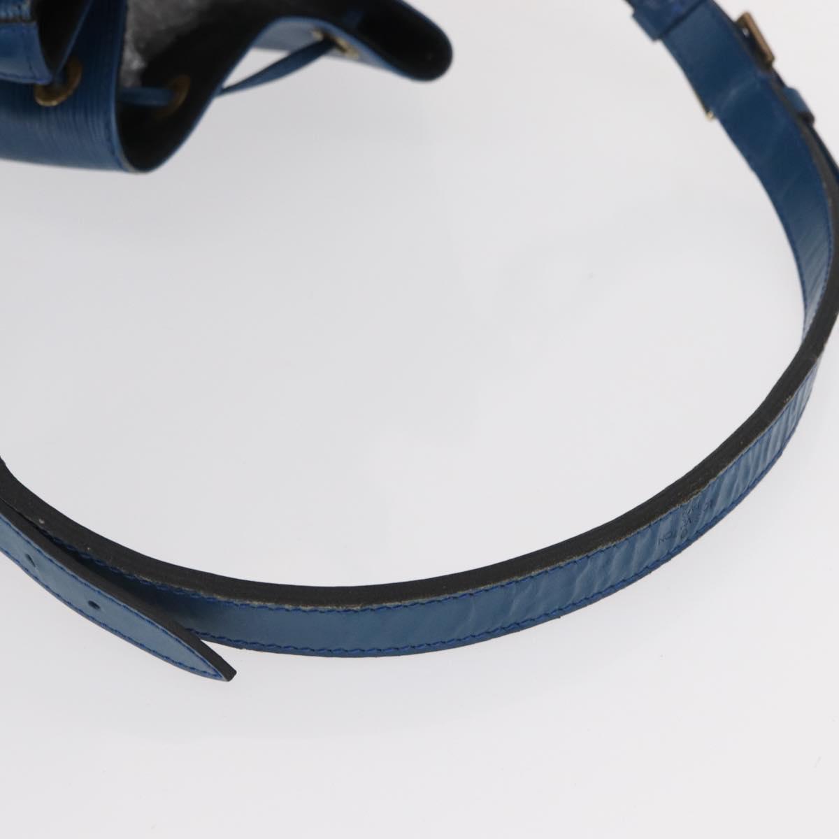 LOUIS VUITTON Epi Petit Noe Shoulder Bag Blue M44105 LV Auth BA7654