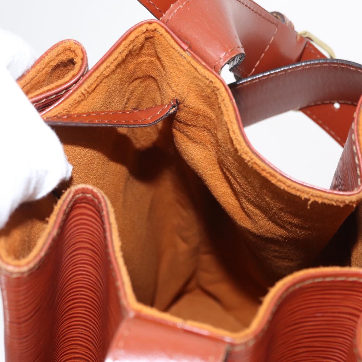 LOUIS VUITTON Epi Sac Depaule GM Shoulder Bag Brown M80193 LV Auth BA7656