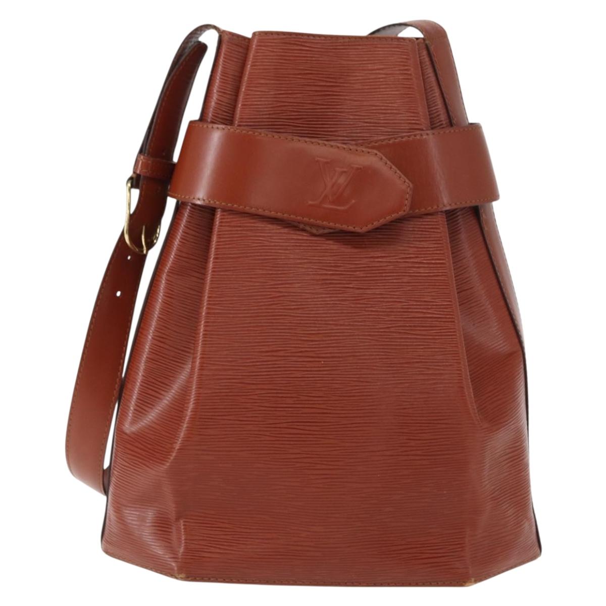 LOUIS VUITTON Epi Sac Depaule GM Shoulder Bag Brown M80193 LV Auth BA7656