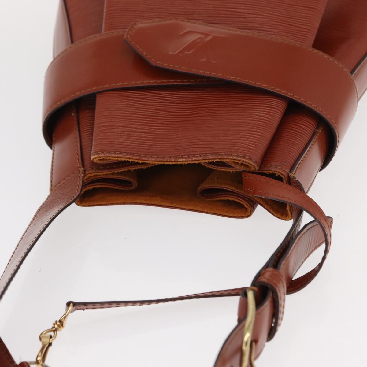 LOUIS VUITTON Epi Sac Depaule GM Shoulder Bag Brown M80193 LV Auth BA7656