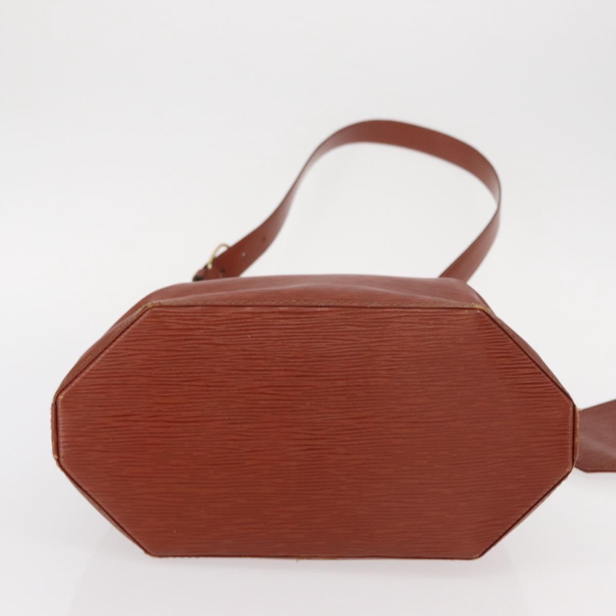 LOUIS VUITTON Epi Sac Depaule GM Shoulder Bag Brown M80193 LV Auth BA7656