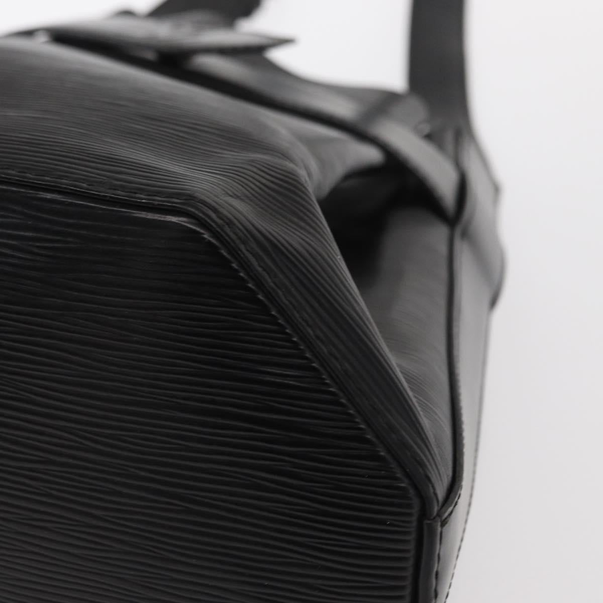 LOUIS VUITTON Epi Sac Depaule PM Shoulder Bag Black M80157 LV Auth BA7657