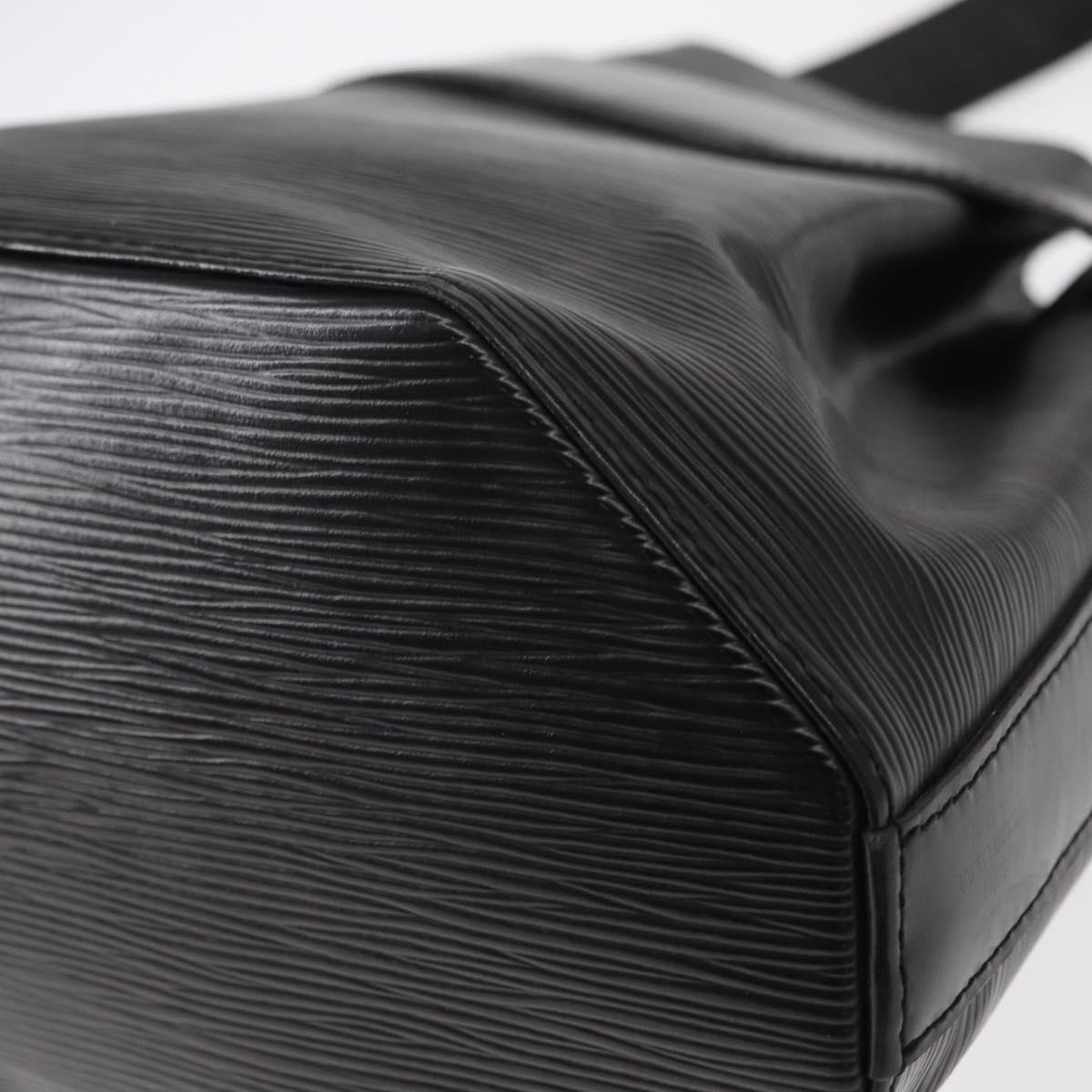 LOUIS VUITTON Epi Sac Depaule PM Shoulder Bag Black M80157 LV Auth BA7657