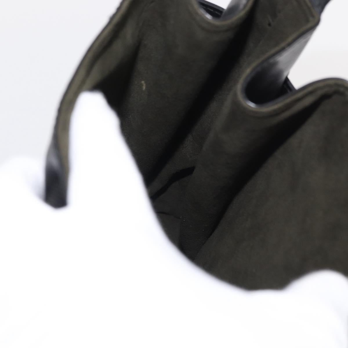 LOUIS VUITTON Epi Sac Depaule PM Shoulder Bag Black M80157 LV Auth BA7657