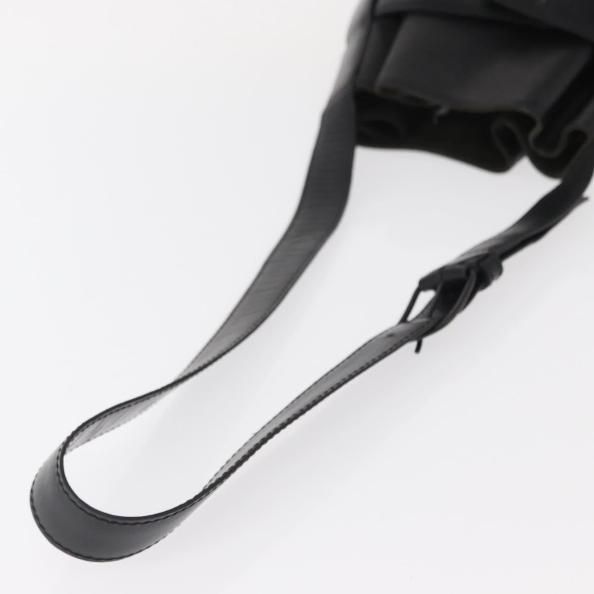 LOUIS VUITTON Epi Sac Depaule PM Shoulder Bag Black M80157 LV Auth BA7657