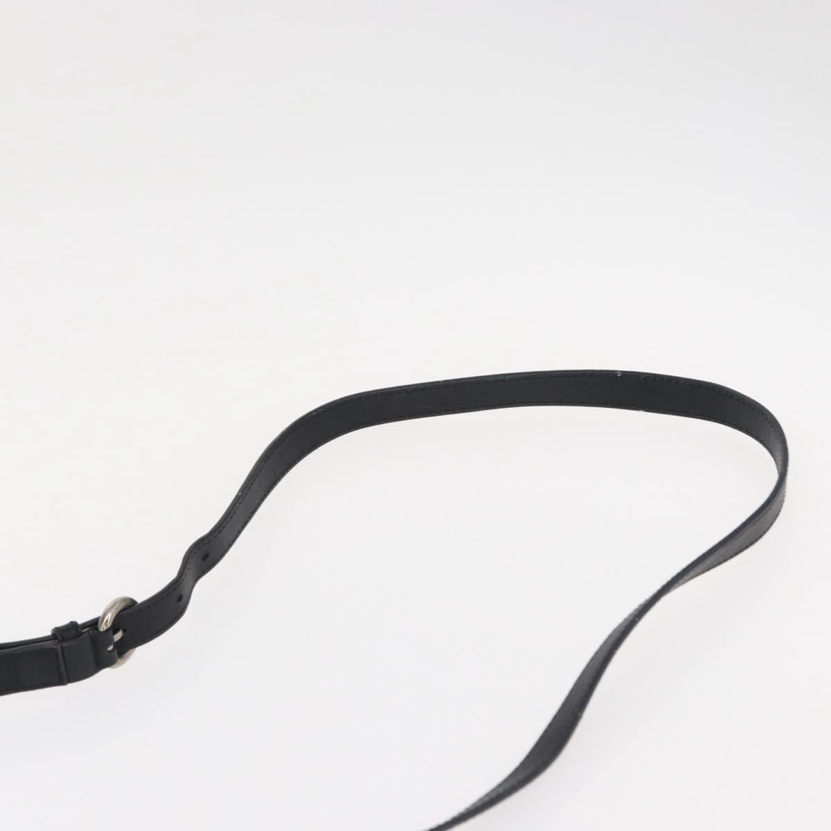 Salvatore Ferragamo Vala Hand Bag Nylon Leather 2way Black Silver Auth BA7673